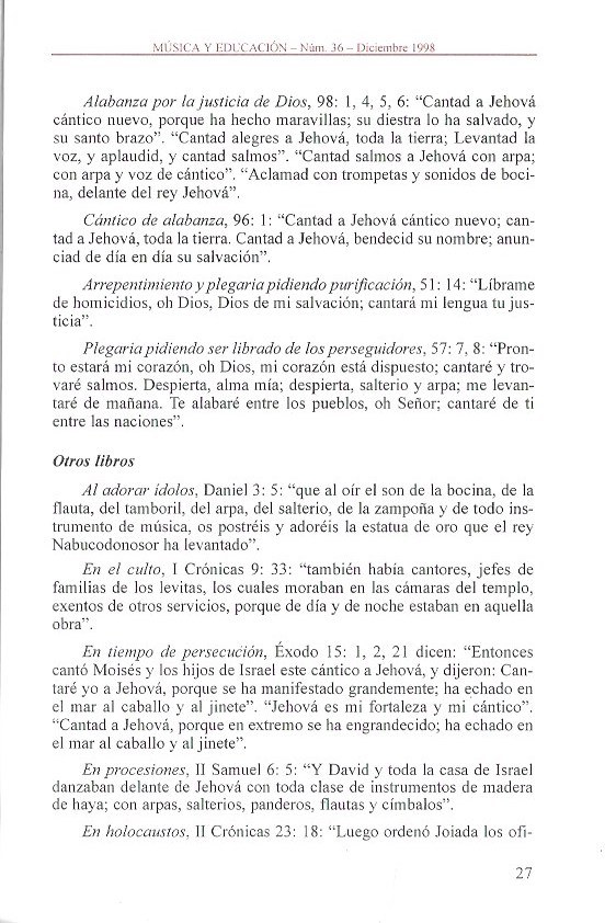 LA MÚSICA EN LOS TEXTOS SAGRADOS MEDITERRÁNEOS, página 11