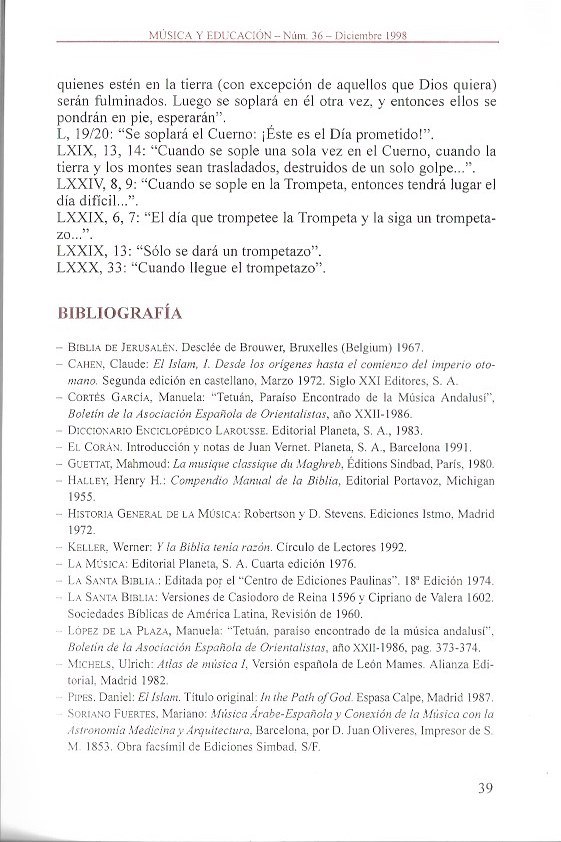 LA MÚSICA EN LOS TEXTOS SAGRADOS MEDITERRÁNEOS, página 23